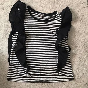 Chelsea28 Blouse in stripes women’s size small